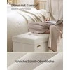 Songmics Suolas su daiktadėže 38 x 110 x 40 cm Kojinė 112 L cappuccino beige