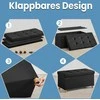 SONGMICS sėdimoji kėdė su saugojimo vieta, sulankstoma suolelė su kojomis, saugojimo dėžė