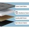 Songmics Pufas su daiktadėže 76x38x38 cm, 300 kg apkrova