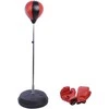 HOMCOM Punchingball Set Standbox reguliuojamo aukščio 125-145cm pirštinės siurblys profesionalams ir pradedantiesiems