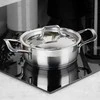 Orion Plieninis puodas ANETT 14 cm, 700 ml su dangčiu