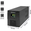QOLTEC 53771 nepertraukiamo maitinimo linijos interaktyvus monolitas 2000VA 1200W LCD USB