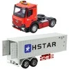 Lean Toys Radijo bangomis valdomas sunkvežimis su priekaba HSTAR 6CH 270°