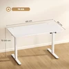 Rašomasis stalas elektrinis reguliuojamo aukščio, 120 x 60 x 72–120 cm