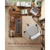 Songmics Vasagle Rašomasis stalas 120 x 130 x 76 cm su 2 lentynomis vintage ruda-juoda