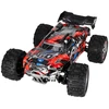 RC automobilis 4WD su bešepetėliu varikliu, juodas ir raudonas, 29 × 20,5 × 11 cm