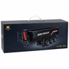 Huina RC savivartė puspriekabė su elektriniu kėbulo pakėlimu ir LED žibintais, juoda, 51,4 × 15,6 × 18,8 cm