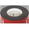 Dvipusė juosta REBEL (1 mm x 15 mm x 10 m) - juoda