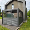 Home4You Reguliuojamos žaliuzės pavėsinei MIRADOR-111 3 m, tamsiai pilkos spalvos