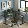 Songmics Reguliuojamo aukščio stalas 160 x 140 x 72–120 cm