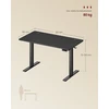 Songmics Reguliuojamo aukščio rašomasis stalas 120 × 60 × 72–120 cm