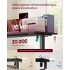 Reguliuojamo aukščio rašomasis stalas 120 × 60 × 72–120 cm
