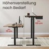 Songmics Reguliuojamo aukščio rašomasis stalas 160,1 × 70,1 cm