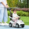 AIYAPLAY važinėjimo automobilis, kalnelis, vaikiškas automobilis, vaikiška transporto priemonė, stūmimo ir laikymo baras su atlošu, apsauginis baras, vaikštynė 12-36 mėn.
