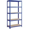 Songmics Sandėliavimo lentynos 200 x 100 x 50 cm mėlynos spalvos