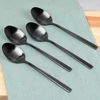 Pakabinamas šviestuvas Eh Excellent Houseware Theelepels Edelstaal Zwart 4 stuks - Theelepeltjes - Koffielepel - Theelepel - Lepels Set - Dinerlepels - Dessertlepels