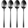 Pakabinamas šviestuvas Eh Excellent Houseware Theelepels Edelstaal Zwart 4 stuks - Theelepeltjes - Koffielepel - Theelepel - Lepels Set - Dinerlepels - Dessertlepels
