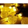 Saulės energija maitinama girlianda su 20 LED lempučių