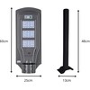 Saulės LED lempa su nuotolinio valdymo pultu, IP65