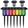 Saulės sodo lempa su RGB valdymu, IP65, ABS
