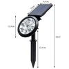 Solar lantern rgbw led garden christmas lamp