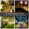 Outsunny saulės energija maitinamas sodo žibintas, lauko šviestuvas su LED, 10 liumenų, juodas, 15 x 15 x 120 cm