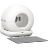 Savaime išsivalantis kačių tualetas su programėlės valdymu ir 1080p kamera, baltas/pilkas, 58,1 × 47,5 × 53 cm