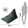 Vaikiškas sėdmaišis Qubo Tryangle Graphite POP FIT