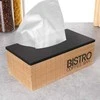 Neo BISTROT Servetėlių dėžutė - Juoda, MDF, 25 x 13.5 x 9 cm