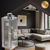 Sidabrinis lanterns 38/49/63cm 3pcs Ruhhy 26477