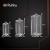 Sidabrinis lanterns 38/49/63cm 3pcs Ruhhy 26477