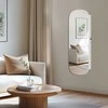 Songmics Sieninė spintelė MDF 10x42x108 cm balta