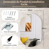 Sieninis LED veidrodis 80 x 50 cm
