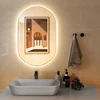 Sieninis LED veidrodis 80 x 50 cm