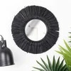 Home Styling Collection Sieninis veidrodis Juodas Apvalus 32 cm