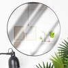 Home Styling Collection Sieninis veidrodis 55 cm juodas apvalus metalinis
