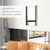Sieninis veidrodis su MDF rėmu, baltas, 70 × 90 cm
