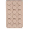 Silikoninė kepimo forma 18 mini keksiukų, smėlio spalvos, 27,5 × 17 × 1 cm