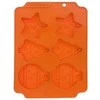 Orion Silikoninė sausainių forma 23x17 cm Oranžinė Šventinė