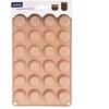 Silikoninė kepimo forma 24 mini keksiukams, smėlio spalvos, 27,5 × 17 × 1,3 cm