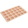Silikoninė kepimo forma 24 mini keksiukams, smėlio spalvos, 27,5 × 17 × 1,3 cm
