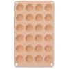 Silikoninė kepimo forma 24 mini keksiukams, smėlio spalvos, 27,5 × 17 × 1,3 cm