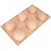 Orion Silikoninė Kepimo Forma 28x16,5 cm Pusiau Sferinė Bežinė
