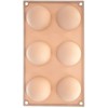 Orion Silikoninė Kepimo Forma 28x16,5 cm Pusiau Sferinė Bežinė