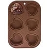 Orion Silikoninė kepimo forma širdelės 30x20.5 cm