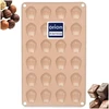 Silikoninė kepimo forma su 24 kriauklelių formos ertmėmis, smėlio spalvos, 27,5 × 17 × 1 cm
