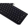 Silikoninė USB klaviatūra, juoda, 35,5x13,5 cm