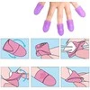 Silicone clips for removing hybrids, gels and acrylics