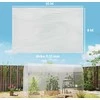 Outsunny šiltnamio plėvelė 8x10 m, vandeniui atspari sodo plėvelė su UV apsauga, ypač stora, plyšimui atspari plastikinė plėvelė, uždengimas šiltnamiui, tunelinei plėvelei, skaidri
