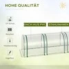 Outsunny plėvelinis šiltnamis, šiltnamis, šiltadaržis su durimis, daigykla, augalų namelis, augalų auginimui, plėvelė, plienas, skaidrus, 295 x 100 x 80 cm